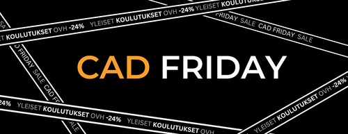 CAD Friday -ale – SOLIDWORKS-koulutuksemme ovat 24 % alennuksessa!