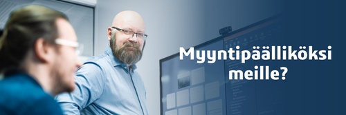 Oletko sinä uusi myyntipäällikkömme?